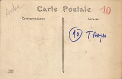 VINTAGE POSTCARD Troyes Cathedral Saint Pierre Bapleme De Saint Augustin