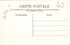 VINTAGE POSTCARD the Chair God Organ case Together Of the Caryatids