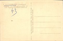 VINTAGE POSTCARD the Church Of the Chair God the abbey Gothic Stalls and tapestries of Flandes