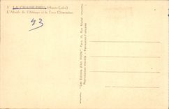 VINTAGE POSTCARD the Chair God the apse of the Abbey and the tower Clementine