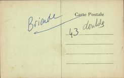 VINTAGE POSTCARD Interior Brioude De I' Eglise St Julien