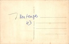 VINTAGE POSTCARD Venteuges Places De I' Eglise And War memorial Militaria