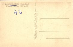 VINTAGE POSTCARD the Chair God the Abbey Jube