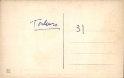 VINTAGE POSTCARD Toulouse Basilica St Sernin Gates Graduate and Miegeville