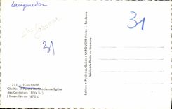 CPM Toulouse Clocher et porche de l'ancienne eglise des Cordeliers