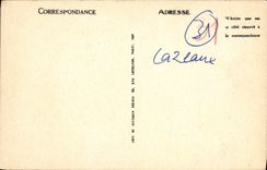 VINTAGE POSTCARD Surroundings of Luchon Cazeaux the Church