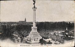 CPA Bordeaux Monument Des Girondins