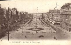 Burdeos de la POSTAL de la VENDIMIA los callejones De Tourny