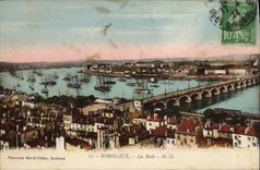 Caminos de Burdeos de la POSTAL de la VENDIMIA