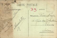 Caminos de Burdeos de la POSTAL de la VENDIMIA