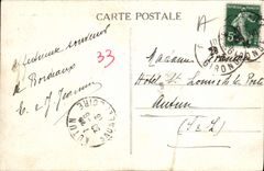 Burdeos de la POSTAL de la VENDIMIA coloca Quincunxes