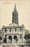 VINTAGE POSTCARD Toulouse Bell-tower Of Sernin Saint