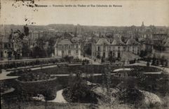 VINTAGE POSTCARD Rennes New Garden of Thabor and View of Rennes
