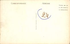 VINTAGE POSTCARD Interior Périgueux of the basilica the pulpit