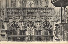 VINTAGE POSTCARD Troyes Jube as a Pierre of the Church co. Madeleine Jean Gaide