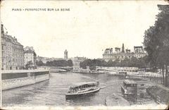 CPA Paris Perspective Sur La Seine