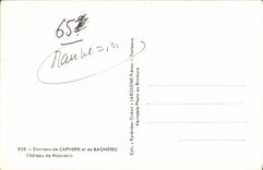 MODERN CARD Surroundings of Capvern and Bagneres Castle of Mauvezin