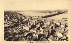 CPA Bordeaux Vue Generale Sur la Rade