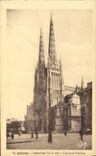 CPA Bordeaux Cathedrale St Andre Les Deux fleches