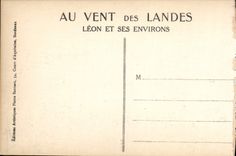 CPA Route de Leon a Vielle 