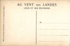 VINTAGE POSTCARD Leon Along the green slope