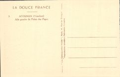 Izquierda de Avignon de la POSTAL de la VENDIMIA del paladar de los papas