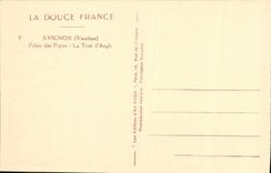 Paladar de Avignon de la POSTAL de la VENDIMIA de los papas la torre del ángulo