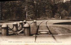 CPA Foret de Compiegne Emplacement du Wagon du Marechal Foch