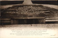 Taladro de la POSTAL de la VENDIMIA del monumento de Compiegne del armisticio