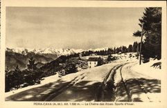 CPA Peira Cava La chaine des Alpes 