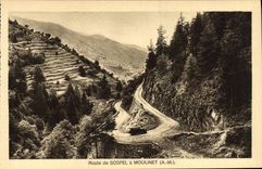 CPA Moulinet Route de Sospel