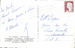 CPM St Malo Les remparts Le chateau Le petit donjon Bassins Sillon