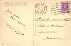 CPA Grenoble Les Forts de Rabot et de la Bastille et le pont de France 