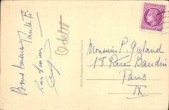 La POSTAL Deauville de la VENDIMIA el aire visto playa florecido el casino cultiva un huerto y los baños