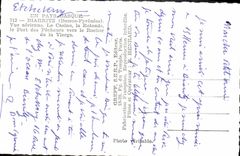 CPM Biarritz Vue aerienne le Casino La rotonde Le port des pecheurs vers le rocher de la Vierge 