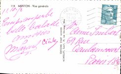 CPM Menton Vue Generale