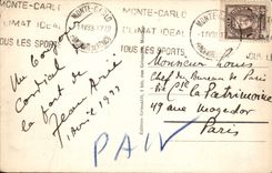 VINTAGE POSTCARD Monte Carlo the Frontage of the Casino