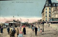 VINTAGE POSTCARD Trouville Boards