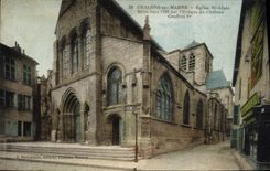 VINTAGE POSTCARD Trawl-nets On Sea Church Alpine St