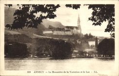 CPA Annecy Le Monastere de la Visitation et le Lac