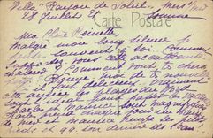 VINTAGE POSTCARD Seas les Bains the Beach and the Casino View Taken of Cliffs