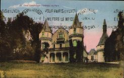 VINTAGE POSTCARD Chateauroux Castle of the Park