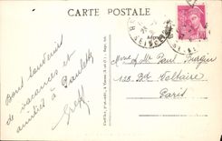 VINTAGE POSTCARD Villecresnes the Pond