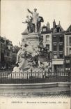 VINTAGE POSTCARD Abbeville Monument of the Admiral Courbet