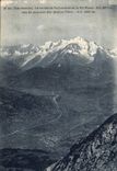 CPA La vallee de Sallanches et le Mont Blanc vus du sommet des Quatre Tetes 