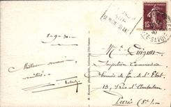 VINTAGE POSTCARD the valley of Sallanches and Mont Blanc seen of the top of the Four Heads