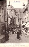 VINTAGE POSTCARD Holy Brieuc Street Saint Gilles Bedside of the Cathedral