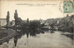 VINTAGE POSTCARD Chateauroux Indre and View