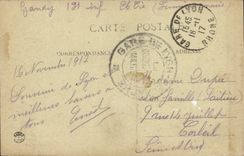 Lugares de Lyon de la POSTAL de la VENDIMIA de Cordeliers Peristyle de la bolsa de acción y del Eglise Buenaventura Saint