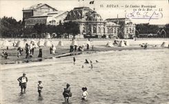 CPA Royan Le Casino Municipal vu de la mer 